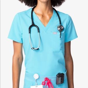 Neon Blue Figs Catarina Top and Zamora Jogger